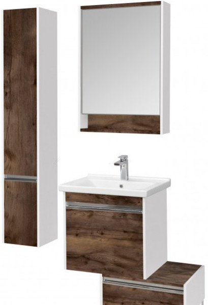 1A230302KPDB0 Зеркало-шкаф Капри 60 Таксония темная. Фото 2