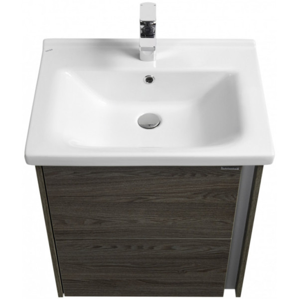 1A2314K1SXC80 Набор: 1A231401SXC80 Тумба-умывальник Стоун 60 грецкий орех/ 1WH302421 Раковина Миранда 60. Фото 2