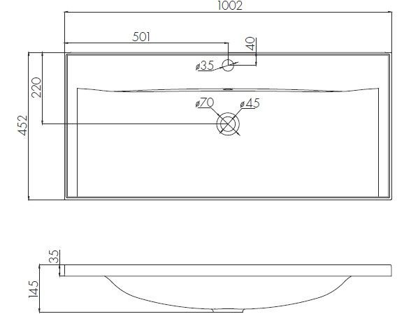 1A2328K3RN010 Набор: 1A232801RN010 Тумба-умывальник Римини 100 new / 1A723031AG010 Раковина Айрис 100. Фото 3