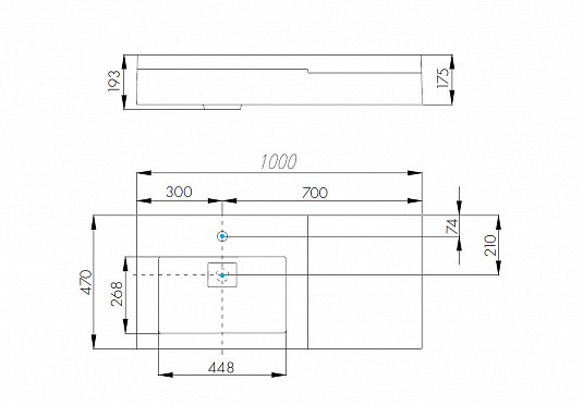 1A2349K1SKW80 Набор: 1A234901SKW80 Тумба-умывальник Сакура 100/ 1A71973KSK010 Раковина Сакура 1000 белая. Фото 3