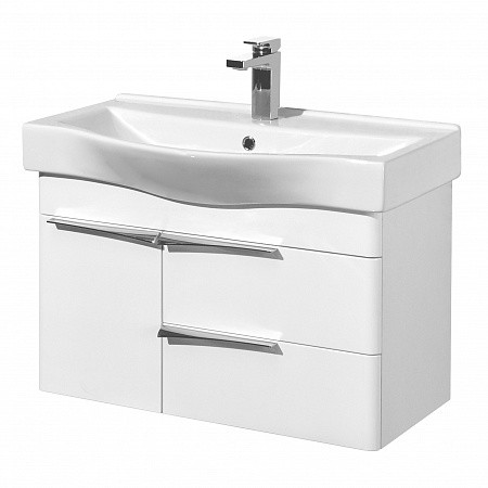 1A2355K0BV010 Набор: 1A235501BV010 Тумба-умывальник Беверли 80/ 1WH302422 Раковина Беверли 80. Фото 1