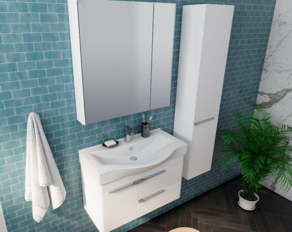 1A2355K0BV010 Набор: 1A235501BV010 Тумба-умывальник Беверли 80/ 1WH302422 Раковина Беверли 80. Фото 2