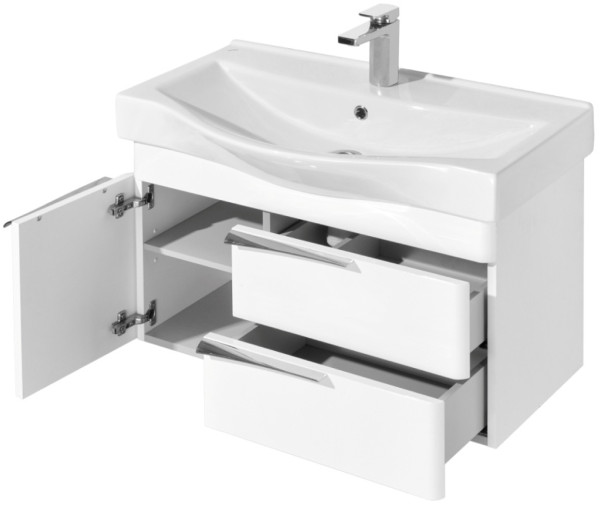 1A2355K0BV010 Набор: 1A235501BV010 Тумба-умывальник Беверли 80/ 1WH302422 Раковина Беверли 80. Фото 3