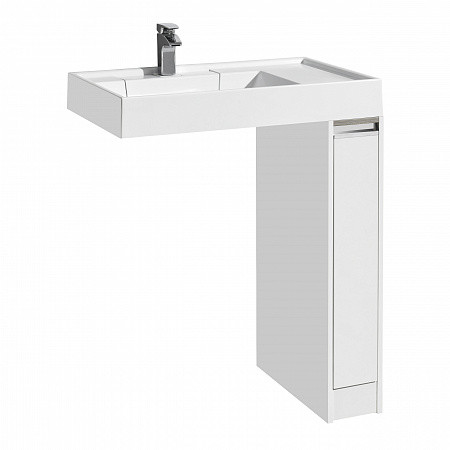 1A2361K0LH010 Набор: 1A236101LH010 Тумба-умывальник Лондри 20/ 1A72113KRW010 Раковина Рейн 80 бел. Фото 1