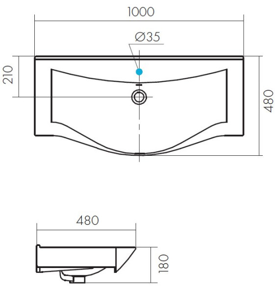 1A2367K0BV010 Набор: 1A236701BV010 Тумба-умывальник Беверли 100/ 1WH302502 Раковина Беверли 100. Фото 2
