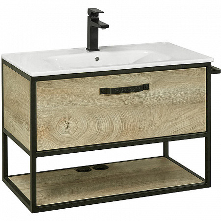 1A2424K7LTDU0 Набор: 1A242401LTDU0 Лофт Фабрик 80 Дуб Эндгрейн/ 732799C000 Раковина VICTORIA-N 80. Фото 1