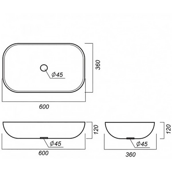 1A2441K1MIX40 Набор: 1A244101MIX40 Тумба-умывальник Мишель 100 Дуб Эндгрейн/ 732700B000 Раковина Мила/ 1A253103MIX40 ЛВДСП. Фото 3