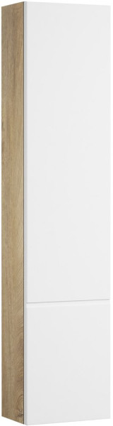 1A244303MIX40 Модуль для зеркала Мишель 23 Дуб Эндгрейн/Белый. Фото 1