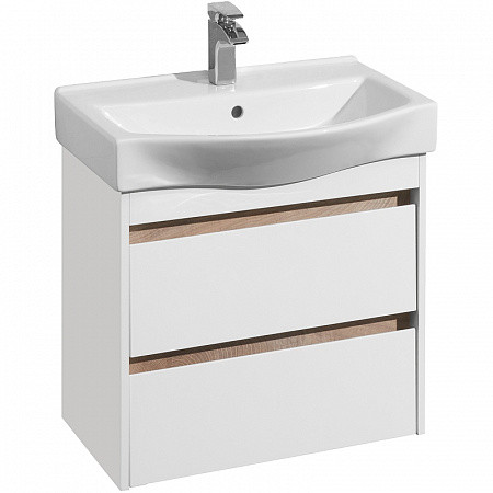 1A2488K0NT010 Набор: 1A248801NT010 Тумба-умывальник Нортон 65/ 1WH302501 раковина Беверли 65. Фото 1