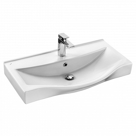 1A2489K0NT010 Набор: 1A248901NT010 Тумба-умывальник Нортон 80/ 1WH302422 раковина Беверли 80. Фото 2