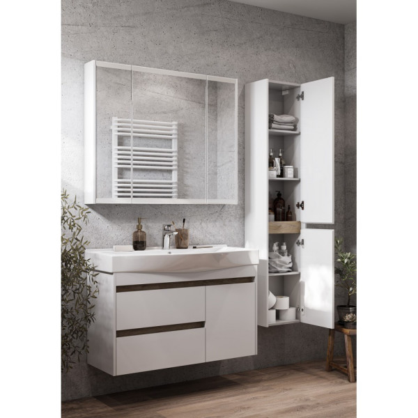 1A2490K0NT010 Набор: 1A249001NT010 Тумба-умывальник Нортон 100/ 1WH302502 раковина Беверли 100. Фото 2