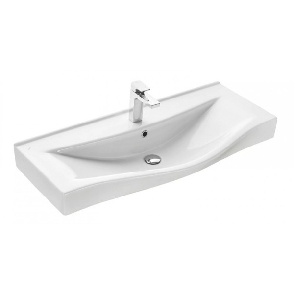 1A2490K0NT010 Набор: 1A249001NT010 Тумба-умывальник Нортон 100/ 1WH302502 раковина Беверли 100. Фото 12