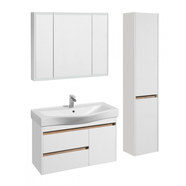 1A2490K0NT010 Набор: 1A249001NT010 Тумба-умывальник Нортон 100/ 1WH302502 раковина Беверли 100. Фото 8