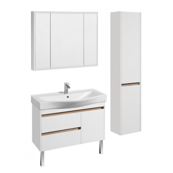 1A2490K0NT010 Набор: 1A249001NT010 Тумба-умывальник Нортон 100/ 1WH302502 раковина Беверли 100. Фото 9