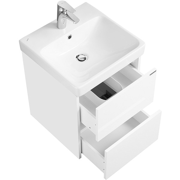 1A2516K0SD010 Набор: 1A251601SD010 Тумба-умывальник Сканди 45 Белый/1WH501630 Раковина Адриана 45. Фото 2