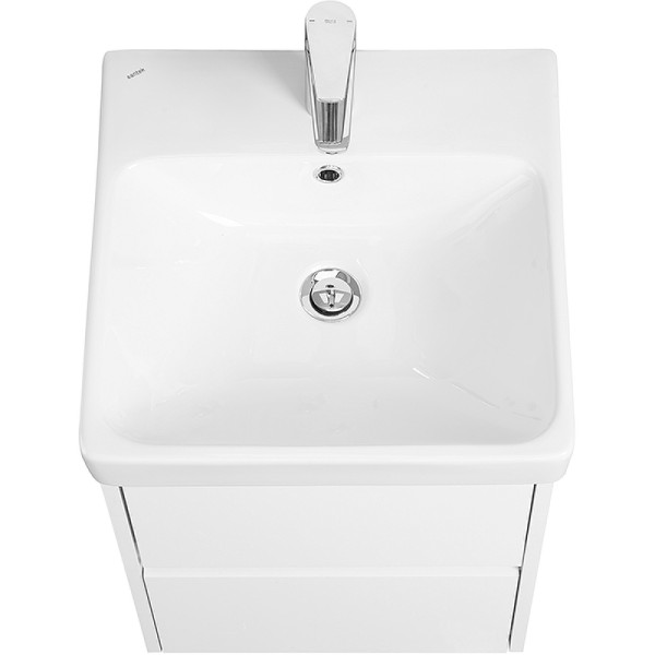 1A2516K0SD010 Набор: 1A251601SD010 Тумба-умывальник Сканди 45 Белый/1WH501630 Раковина Адриана 45. Фото 3