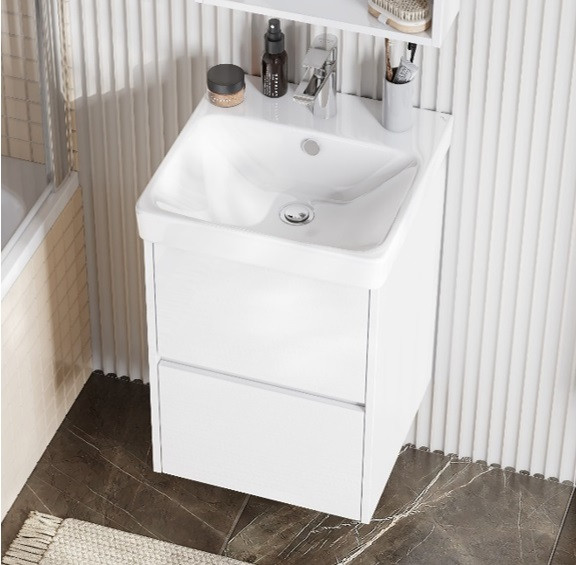 1A2516K0SD010 Набор: 1A251601SD010 Тумба-умывальник Сканди 45 Белый/1WH501630 Раковина Адриана 45. Фото 7