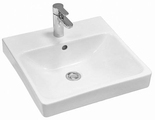 1A2516K0SDB20 Набор: 1A251601SDB20 Тумба-умывальник Сканди 45 Бел/Дуб Верона/ 1WH501630 Раковина Адриана 45. Фото 4