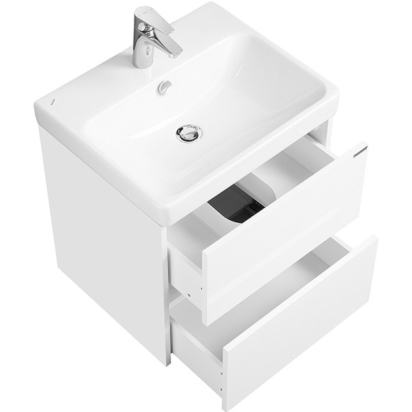 1A2517K0SD010 Набор: 1A251701SD010 Тумба-умывальник Сканди 55 Белый/1WH501620 Раковина Адриана 55. Фото 3