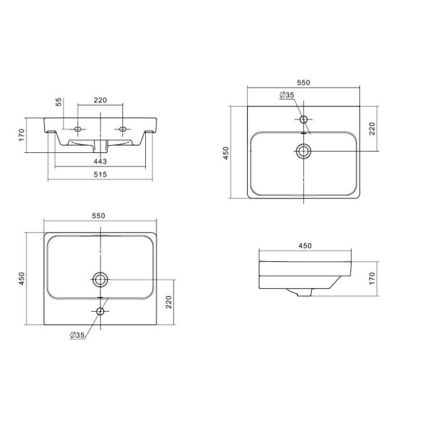 1A2517K0SD010 Набор: 1A251701SD010 Тумба-умывальник Сканди 55 Белый/1WH501620 Раковина Адриана 55. Фото 6