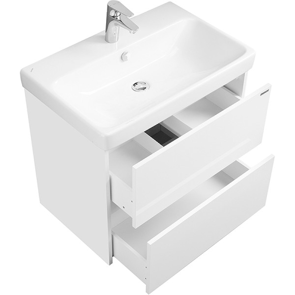 1A2518K0SD010 Набор: 1A251801SD010 Тумба-умывальник Сканди 70 Белый/1WH501628 Раковина Адриана 70. Фото 5