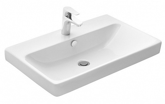 1A2518K0SDZ90 Набор: 1A251801SDZ90 Тумба-умывальник Сканди 70 Бел/Дуб Рустикальный/ 1WH501628 Раковина Адриана 70. Фото 4