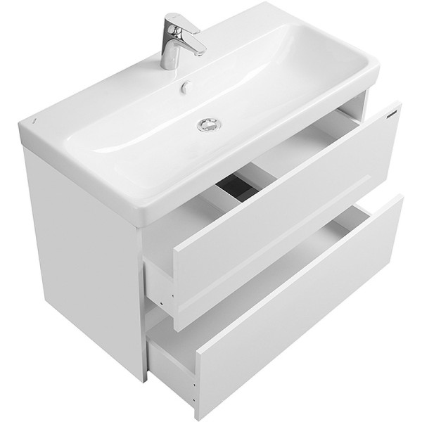 1A2519K0SD010 Набор: 1A251901SD010 Тумба-умывальник Сканди 90 Белый/1WH501629 Раковина Адриана 90. Фото 4