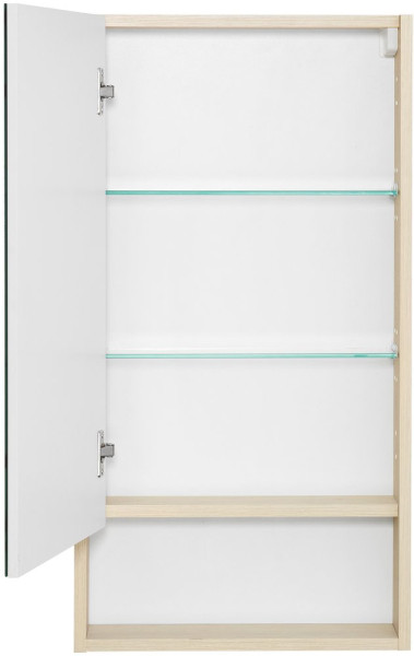 1A252002SDB20 Зеркальный шкаф Сканди 45 Белый/Дуб Верона. Фото 4