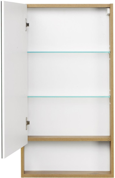 1A252002SDZ90 Зеркальный шкаф Сканди 45 Белый/Дуб Рустикальный. Фото 4