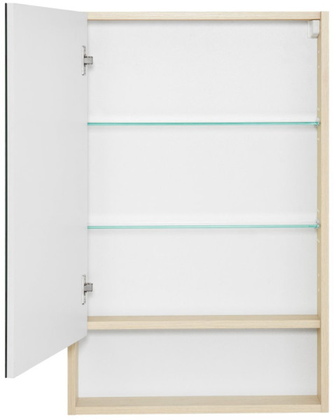 1A252102SDB20 Зеркальный шкаф Сканди 55 Белый/Дуб Верона. Фото 4