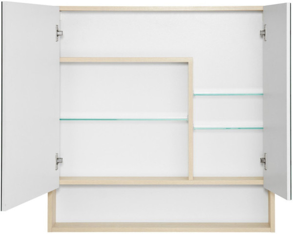 1A252302SDB20 Зеркальный шкаф Сканди 90 Белый/Дуб Верона. Фото 4