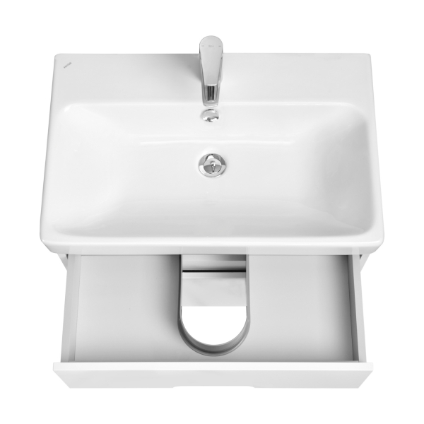 1A2543K0OL010 Набор: 1A254301OL010 Тумба-умывальник Оливия 70 Белый матовый/ 1WH501628 Раковина Адриана 70. Фото 6