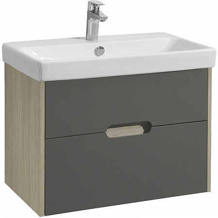 1A2543K0OLUG0 Набор: 1A254301OLUG0 Тумба-умывальник Оливия 70 Дуб Ойстер/ 1WH501628 Раковина Адриана 70. Фото 1
