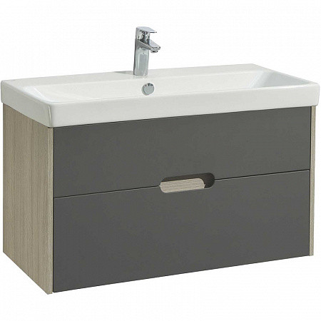 1A2544K0OLUG0 Набор: 1A254401OLUG0 Тумба-умывальник Оливия 90 Дуб Ойстер/ 1WH501629 Раковина Адриана 90. Фото 1