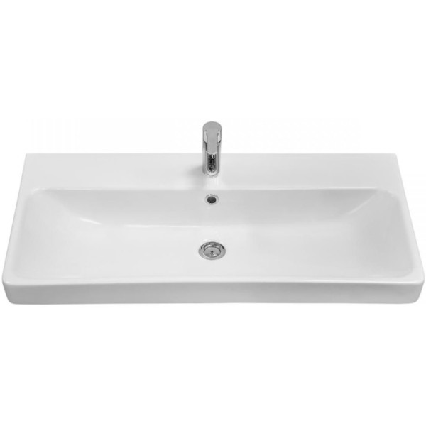 1A2544K0OLVG0 Набор: 1A254401OLVG0 Тумба-умывальник Оливия 90 Дуб веллингтон/ 1WH501629 Раковина Адриана 90. Фото 3