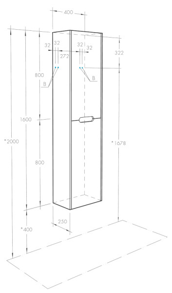 1A254603OLUG0 Шкаф-колонна Оливия Грей/Дуб Ойстер. Фото 2