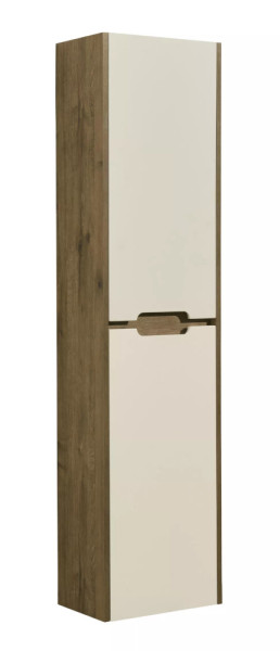 1A254603OLVG0 Шкаф-колонна Оливия Бежевый/Дуб веллингтон. Фото 1