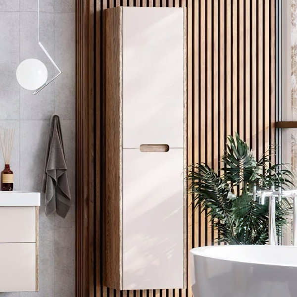 1A254603OLVG0 Шкаф-колонна Оливия Бежевый/Дуб веллингтон. Фото 3