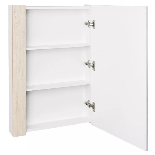 1A257702AHB20 Зеркальный-шкаф Кантри 55 Белый/Дуб Верона. Фото 3