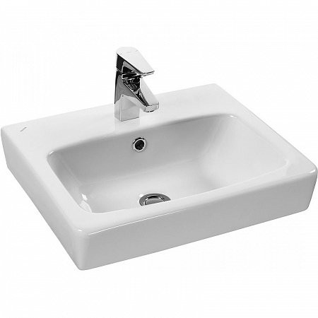 1A2578K0AHB20 Набор: 1A257801AHB20 Тумба-умывальник Кантри 50 Бел/Дуб Верона/ 1WH302184 Раковина НЕО-50. Фото 4