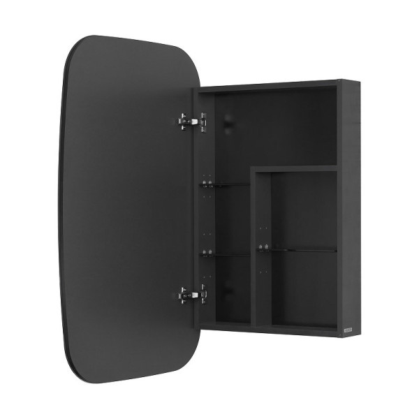 1A258302AJA0L Зеркальный шкаф Сохо 60 Графит левый. Фото 4