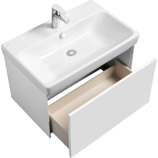 1A2630K0AX2B0 Набор: 1A263001AX2B0 Тумба-умывальник Асти 70 Белый матовый/Белый глянец/ 1WH501628 Умывальник Адриана 70. Фото 2