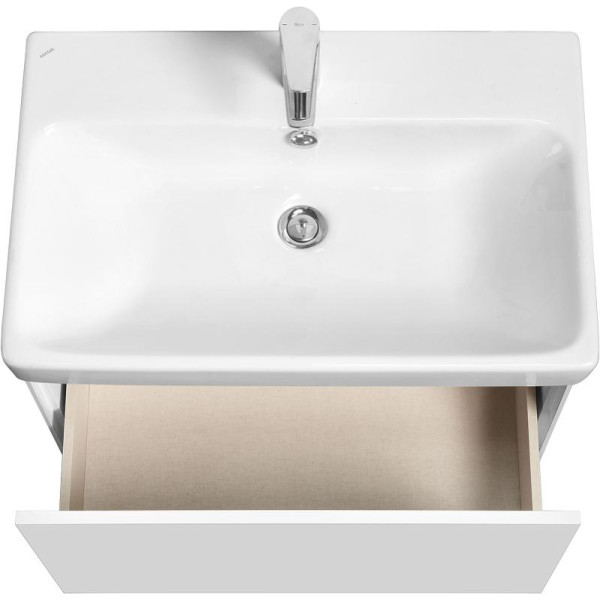 1A2630K0AX2B0 Набор: 1A263001AX2B0 Тумба-умывальник Асти 70 Белый матовый/Белый глянец/ 1WH501628 Умывальник Адриана 70. Фото 3