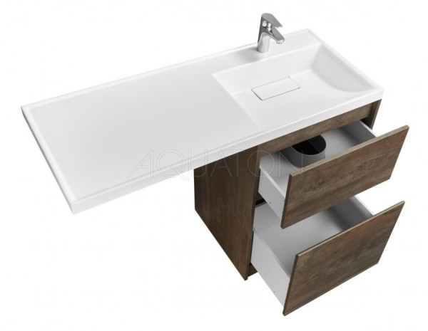 1A2669K1LHDY0 Набор: 1A266901LHDY0 Тумба под раковину Лондри 60 Дуб кантри (рак.1A72243KLH010, 1A72843KLH01L заказывается ОТДЕЛЬНО!). Фото 3