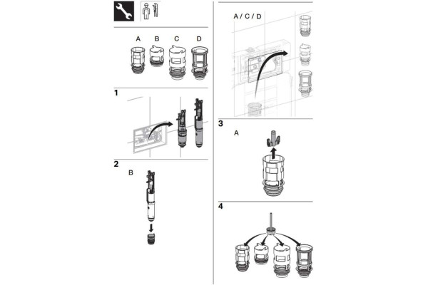 240.476.00.1 Дроссель Geberit для смывных бачков скрытого монтажа (с 1999-го года изготовления). Фото 2