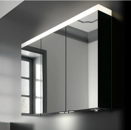 24204171301 ROYAL REFLEX.2 Зеркальный шкаф 1000*700*150 мм, 3 поворотные дверцы с хрустальным двойным зеркалом, боковины корпуса зеркальные. Фото 3