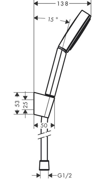24301000 HG Pulsify 105 1jet душевой набор. Фото 2