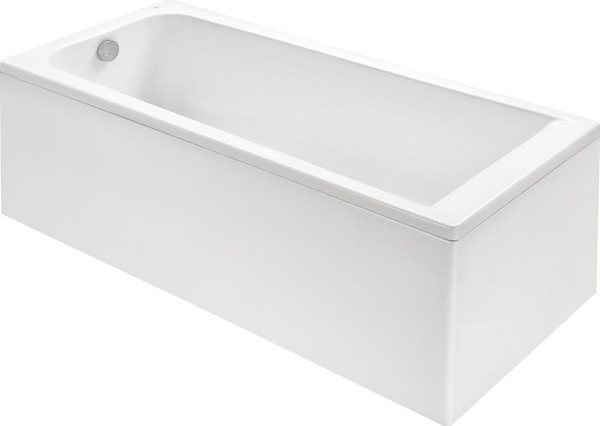 248507000 ELBA акриловая ванна прям 170х75 белая (монтажный комплект заказывается отдельно). Фото 1