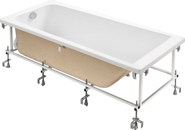 248507000 ELBA акриловая ванна прям 170х75 белая (монтажный комплект заказывается отдельно). Фото 2