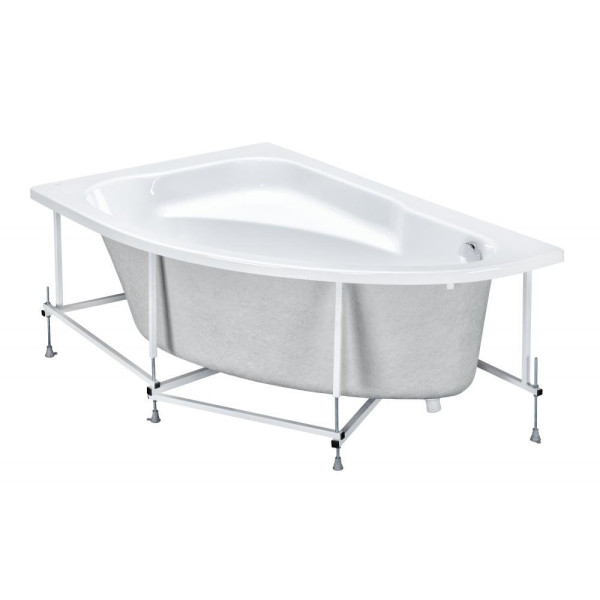 248642000 WELNA акриловая ванна асимметричная 160х100 левая бел (монтажный комплект заказывается отдельно). Фото 3